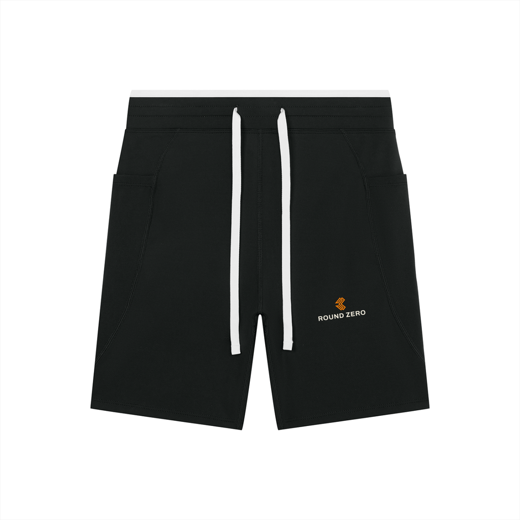 Liga Combat Round Zero Short front view with the Round Zero mark on the right thigh, drawstring waist and side pockets