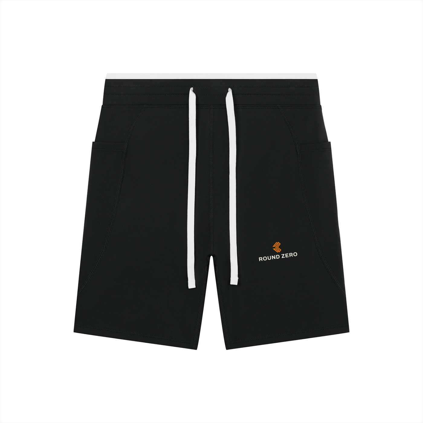 Liga Combat Round Zero Short front view with the Round Zero mark on the right thigh, drawstring waist and side pockets