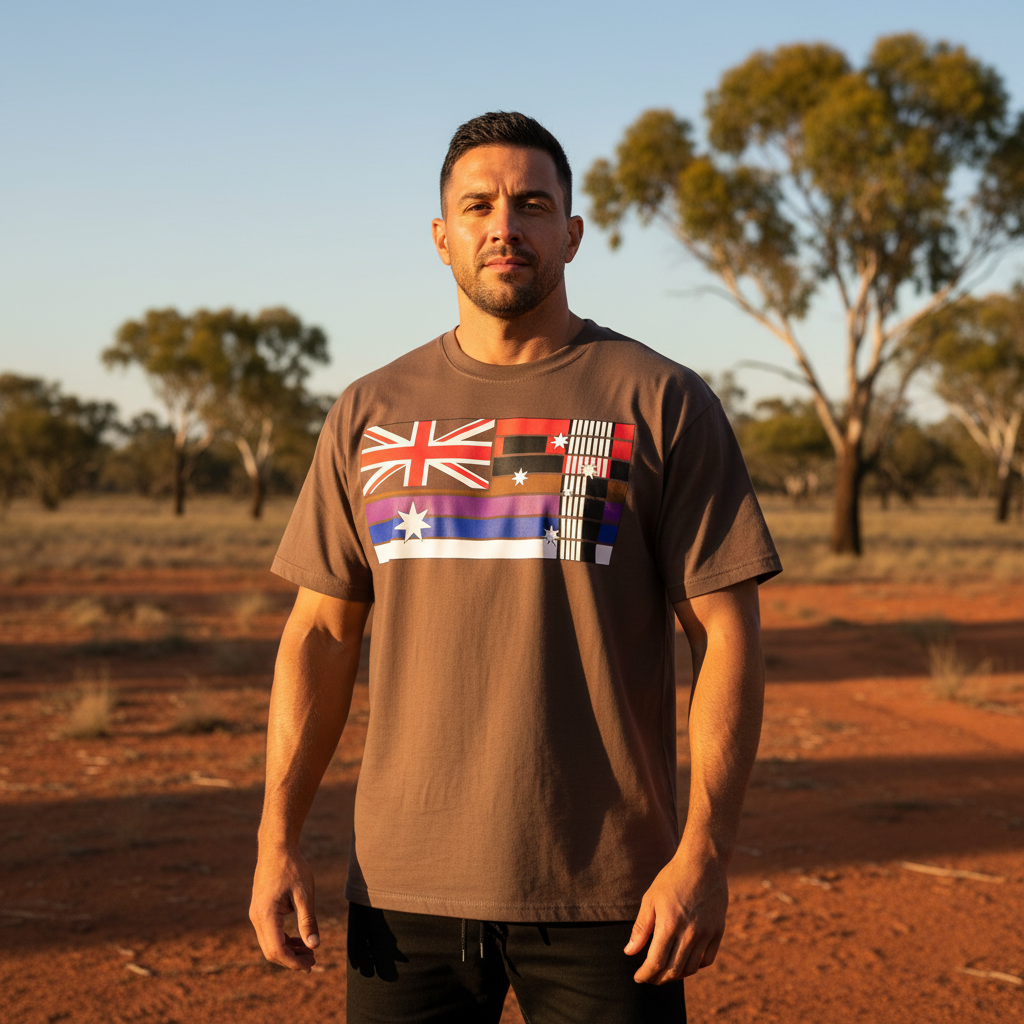 Aussie Rollers Flag Tee