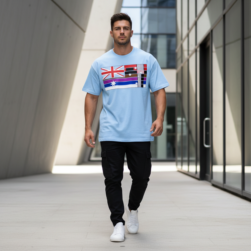 Aussie Rollers Flag Tee